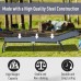 Outsunny Outdoor Folding Chaise Lounge Chair Portable Lightweight Reclining Garden Sun Lounger with 4-Position Adjustable Backrest for Patio Deck and Poolside Grey