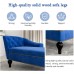P PURLOVE Velvet Tufted Chaise Lounge Chair with Nailheaded Indoor Chaise Lounge Leisure Chair Rest Sofa Couch for Living Room Bedroom