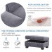 LUMISOL 105” Reversible Sectional Sofa Couch L-Shaped 3 Piecec Sofa Sets with Storage Ottoman & Cup Holders & Two Pillows Living Room Furniture Sets