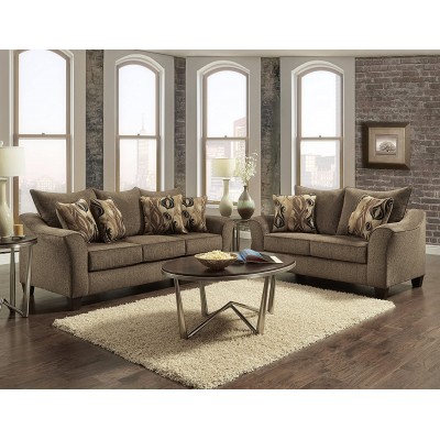 Roundhill Furniture Camero Cafe Sofa And Loveseat Set