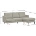 Brand – Rivet Goodwin Modern Reversible Sectional Sofa Couch 88.6W Light Grey