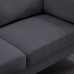 CINNIC Sofa Couch Modern Decor Fabric Sofa Couch Furniture Suitable for Small Spaces Living Room Soft Fabric Upholstery Easy Tool-Free Assembly Loveseat Dark Gray