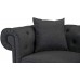 Divano Roma Furniture Classic Large Sofa | Dark Grey