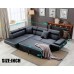 FDW Sofas Sofas Couches Sofa for Living Room Sectional Sofa Sleeper Sofa Modern Sofa Corner Sofa with 2 Piece Faux Leather Queen Modern Contemporary for Living Room Futon Sofa Bed Couches
