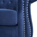 Large Sofa Modern 3 Seater Couch Furniture Three-seat Sofa Classic Tufted Chesterfield Settee Sofa Tufted Back for Living Room Blue