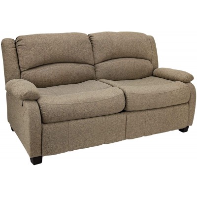 RecPro 65 RV Hide A Bed Loveseat | RV Sleeper Sofa | Cloth | Memory Foam Mattress | Pull Out Couch | RV Furniture | RV Loveseat | RV Living Room Furniture | RV Couch Oatmeal