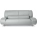 Zuri Furniture Modern Aspen Light Grey Microfiber Leather Loveseat