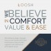 Full Size Futon Mattress Hand-Tufted in The USA by Loosh Soft Lightweight Cover Durable Layered Foam Interior 7” Denim Blue Frame Not Included