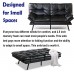 Futon Sofa Bed Faux Leather Memory Foam Couch Futon Sets,Opoiar Convertible Sofa Daybed with Mattress Included Modern Convertible Love seat Sofa Bed for Small Compact Living Space Black
