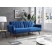 Glory Furniture Siena Navy Blue Sofa Bed 34 H X 83 W X 35 D