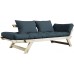 KARUP DESIGN Bebop Futon Sofa Bed Easily converts into Bed Petrol Blue Mattress Color