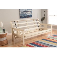 Kodiak Furniture Monterey Futon Frame No Drawers Antique White
