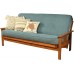 Kodiak Furniture Monterey Futon Set No Drawers with Barbados Base and Linen Aqua Mattress