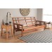 Kodiak Furniture Monterey Futon Set No Drawers with Barbados Base and Linen Aqua Mattress