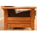 Kodiak Furniture Phoenix Futon Set with Antique White Finish and Storage Drawers Suede Peat Mattress
