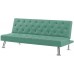 Modern Convertible Foldable Futon Sofa Bed for Compact Living Spaces,Apartments Dorms,Lounges Green