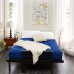Mozaic Full Size 12-inch Cotton Twill Futon Mattress Blue