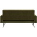 Novogratz 2360979N Z Stevie Convertible Sofa Bed Couch Green Velvet Futon