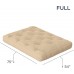 Royal Sleep Products by The Futon Factory Cooling Gel Memory Foam 8 inch Futon Mattress Solid Khaki Cover Full Size CertiPUR Certified Foams Made in USA