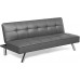 Serta Rane Convertible Sofa Bed 66.1 W x 33.1 D x 29.5 H Dark Gray