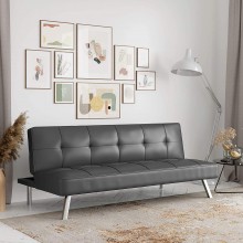 Serta Rane Convertible Sofa Bed 66.1" W x 33.1" D x 29.5" H Dark Gray