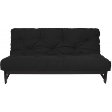Trupedic x Mozaic - 5 inch Queen Size Standard Futon Mattress Frame Not Included | Basic Midnight Black | Great for Kid's Rooms or Guest Areas Many Color Options