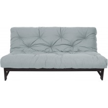 Trupedic x Mozaic - 8 inch Full Size Standard Futon Mattress Frame Not Included | Basic Slate Gray | Great for Kid's Rooms or Guest Areas Many Color Options