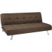 YESHOMY Folding Futon Sofa Bed Modern Convertible Desigh Couch for Living Room Apartment Dorm Brown