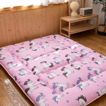 YOSHOOT Pink Unicorn Futon Floor Mattress for Adults Japanese Thicken Futon Mattress Foldable Floor Bed Camping Mattress with Canvas Storage Bag Pink Twin Size