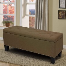 Magshion Rectangular Storage Ottoman Bench Tufted Footrest Lift Top Pouffe Ottoman Coffee Table Seat Foot Rest and More 42'' Linen Coffee