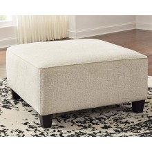 Signature Design by Ashley Abinger Upholstered Square Ottoman Beige