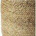 The Knitted Co. 100% Natural Jute Pouf Handmade Braided Ottoman Farmhouse Rustic Accent Furniture Footrest Round Bean Bag for Living Room Bedroom Kids Room Natural 16 x 16 x 18