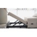 Zenosyne Sleeper Chair Bed Ottoman 4 in 1 Multi-Function Convertible Futon Chair Adjustable Folding Guest Bed Linen Fabric Lumbar Pillow Beige