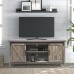 Farmhouse TV Stand Sliding Barn Door Wood Entertainment Center Living Room Storage Cabinet Media Console w Doors and Shelves TV's up to 65 Rustic Gray Wash