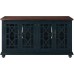 Martin Svensson Home Palisades TV Stand 63 W x 35 H Catalina Blue with Coffee Top