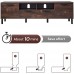 Modern TV Console Table for 65 70 Inch TV Mid Century Entertainment Center with Storage Cabinet Wood TV Stand for Living Room Dark Walnut