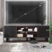 Modern TV Stand for TVs Up to 65 Inch Mid Century Modern Entertainment Center Media Console Cabinet with Storage TV & Media Furniture Living Room Bedroom Black Espresso