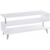Southern Enterprises Sills Low Profile TV Stand White