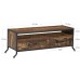 VECELO TV Stand for 55 Inch Industrial Entertainment Center Media Console Table with Storage Drawers for Living Room 47.2 Inch 47.2x 15.7x17.7 Brown