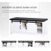 VERYKE Furniture TV Stand White Farmhouse Media Stand Modern Console Cabinet for 55 Inch TV with Sliding Barn Doors & Adjustable Shelves Wood Entertainment Center for Living Room